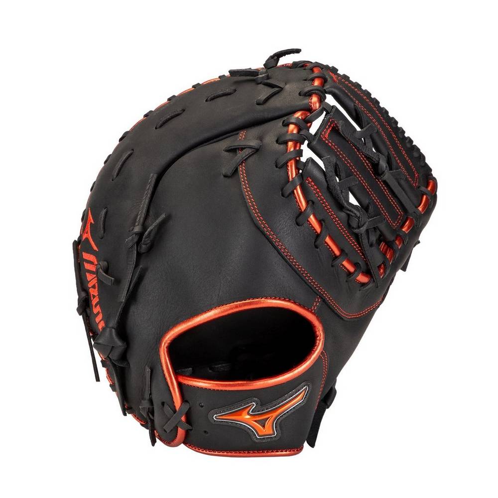Panske Catchers Mitt Mizuno MVP Prime SE First Base 12.5" Baseball Čierne/Červené Vypredaj QZRI05674